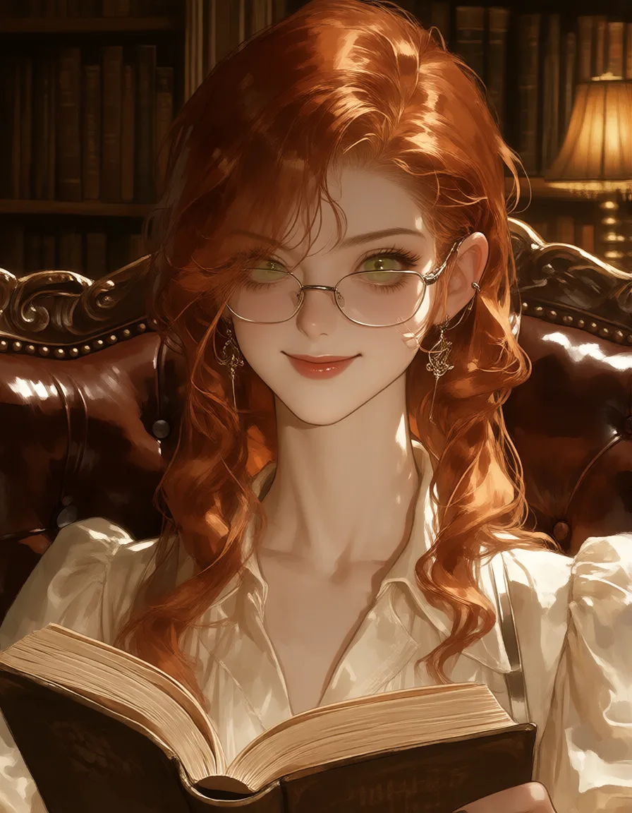 A semi-realistic companion reading in a library