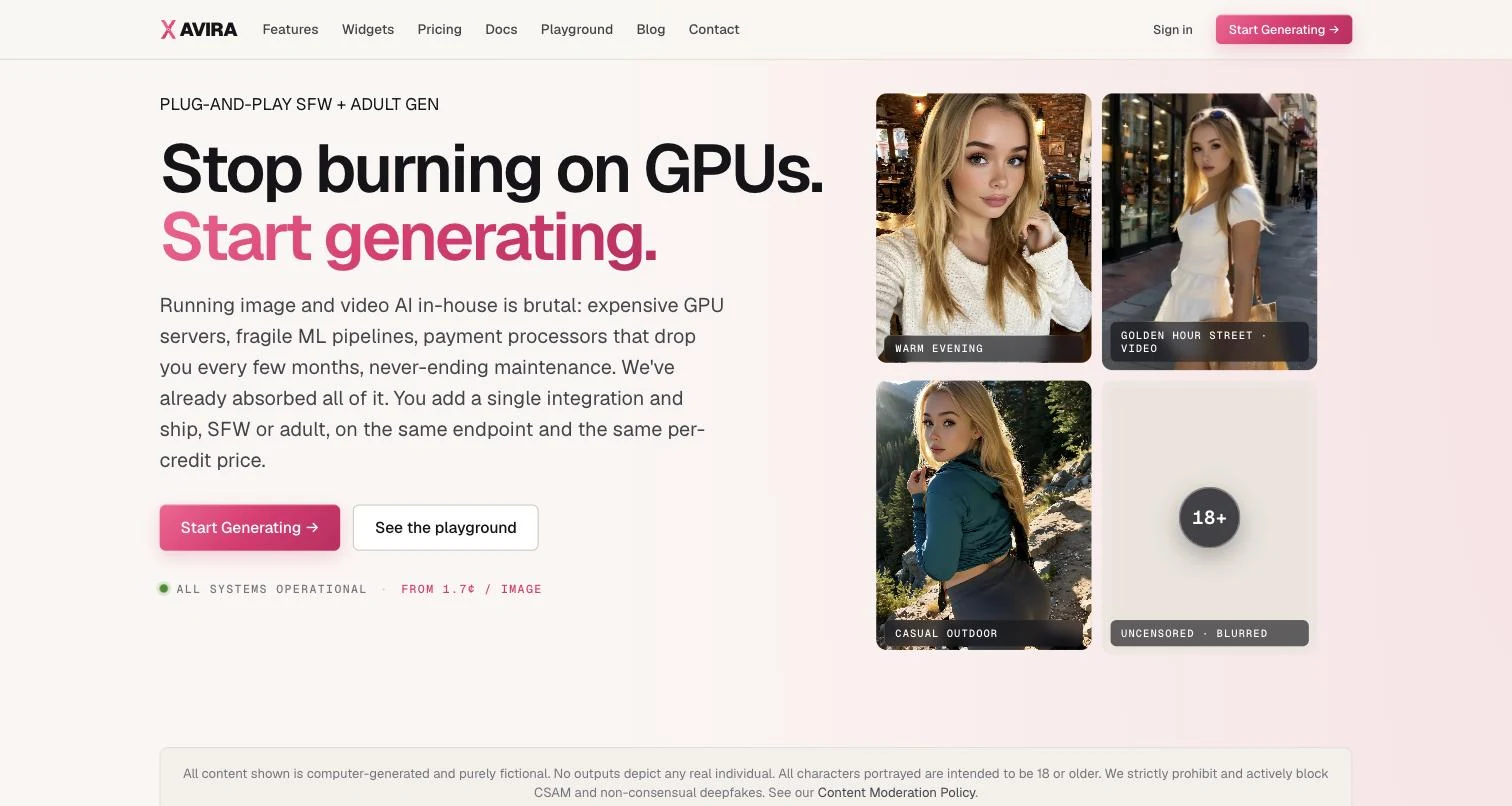 Xavira review: the AI porn API we use, and why we stopped renting GPUs